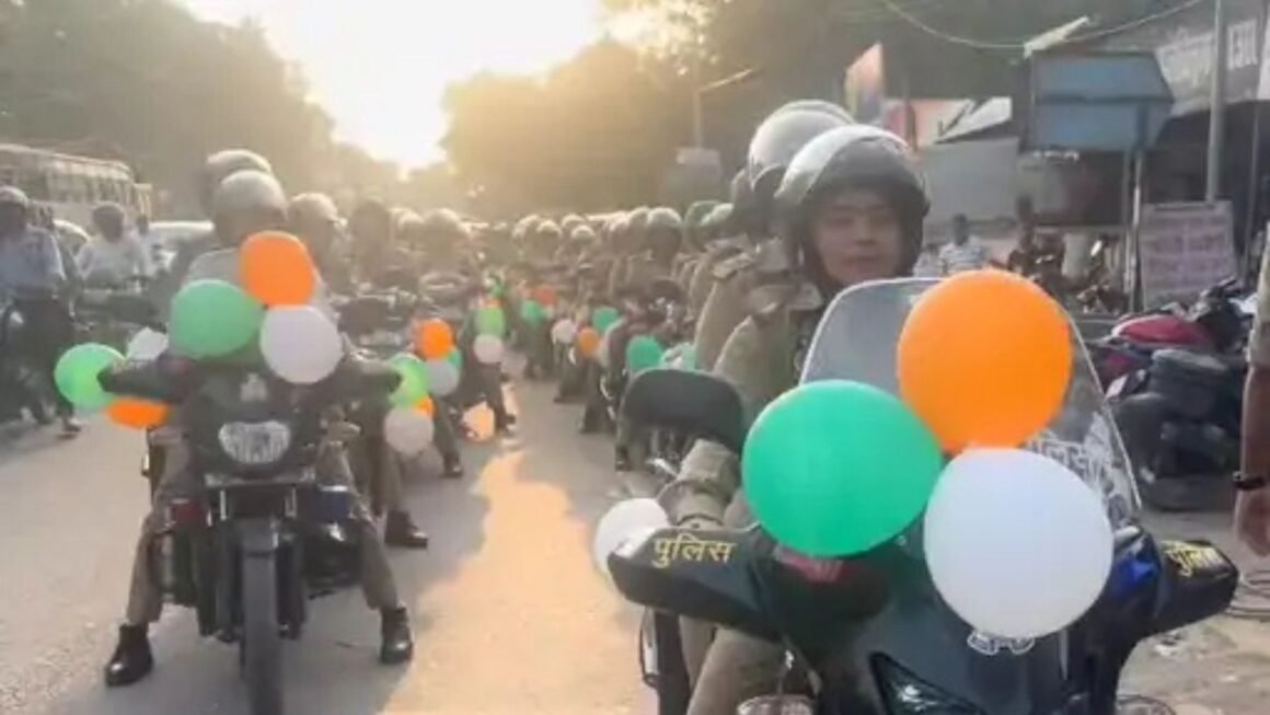 गोंडा में महिला पुलिसकर्मियों ने निकाली बाइक रैली: एसपी ने दिखाई हरी झंडी, मिशन शक्ति का पांचवां चरण शुरू
