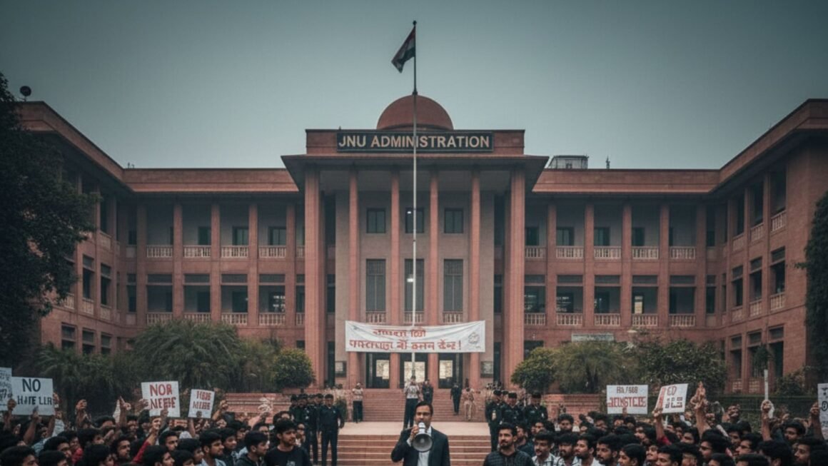 JNU में आधी रात क्यों मचा हंगामा? नारेबाजी के बाद प्रशासन ने लिया सख्त फैसला