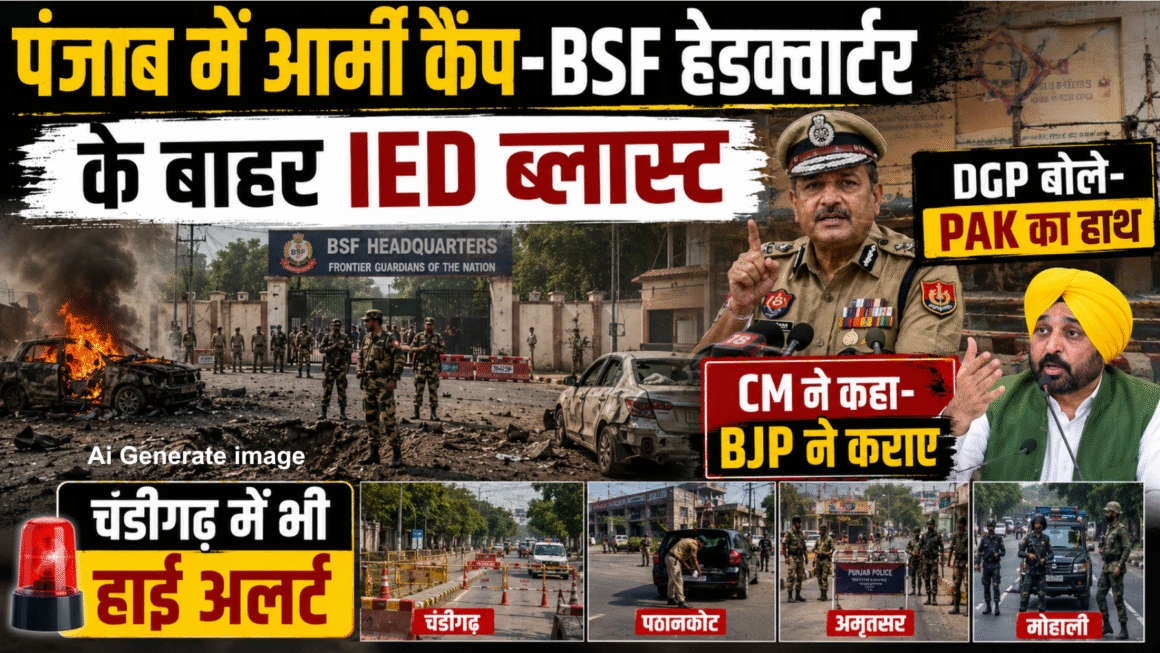पंजाब में IED ब्लास्ट से दहशत! BSF हेडक्वार्टर और आर्मी कैंप निशाने पर, DGP बोले- PAK कनेक्शन