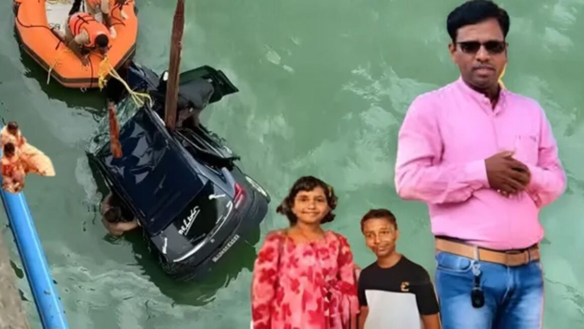 “WhatsApp स्टेटस के बाद उठाया खौफनाक कदम! नांदेड़ में शिक्षक और दो मासूम बच्चों की नदी में कार गिरने से मौत, जांच में जुटी पुलिस”